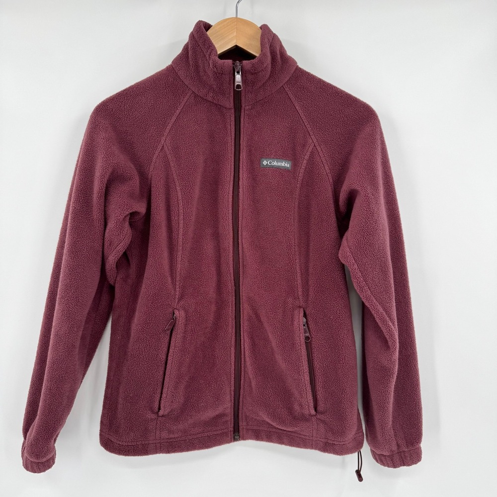 Columbia Benton‎ Springs Mauve Fleece Full-Zip Jacket Womens XS